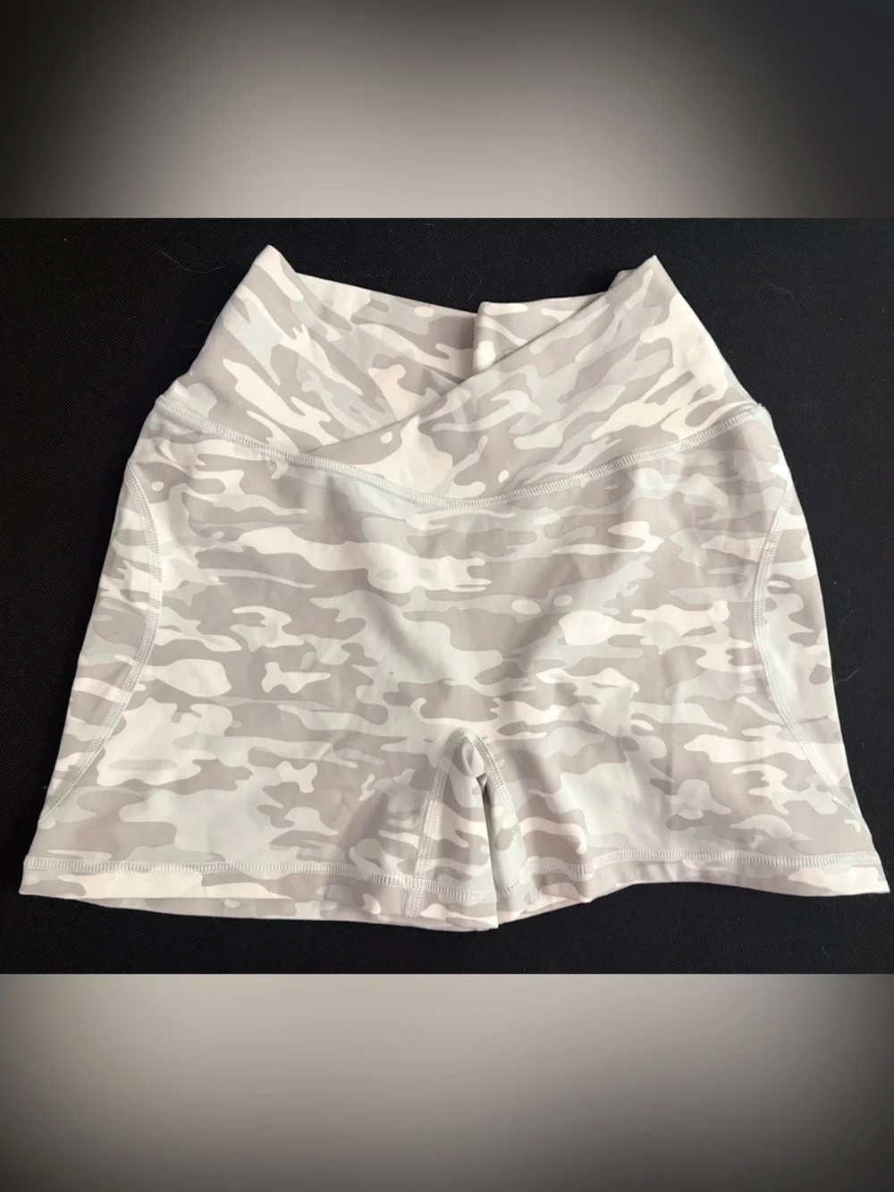 Alphalete White Camo Workout Shorts